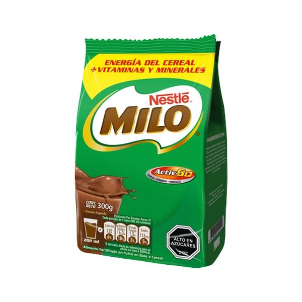 Leche Milo Activ-Go Bolsa 300 g